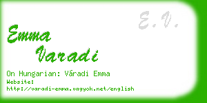 emma varadi business card